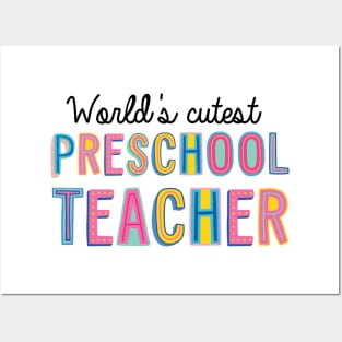 Preschool Teacher Gifts | World's cutest Preschool Teacher Posters and Art